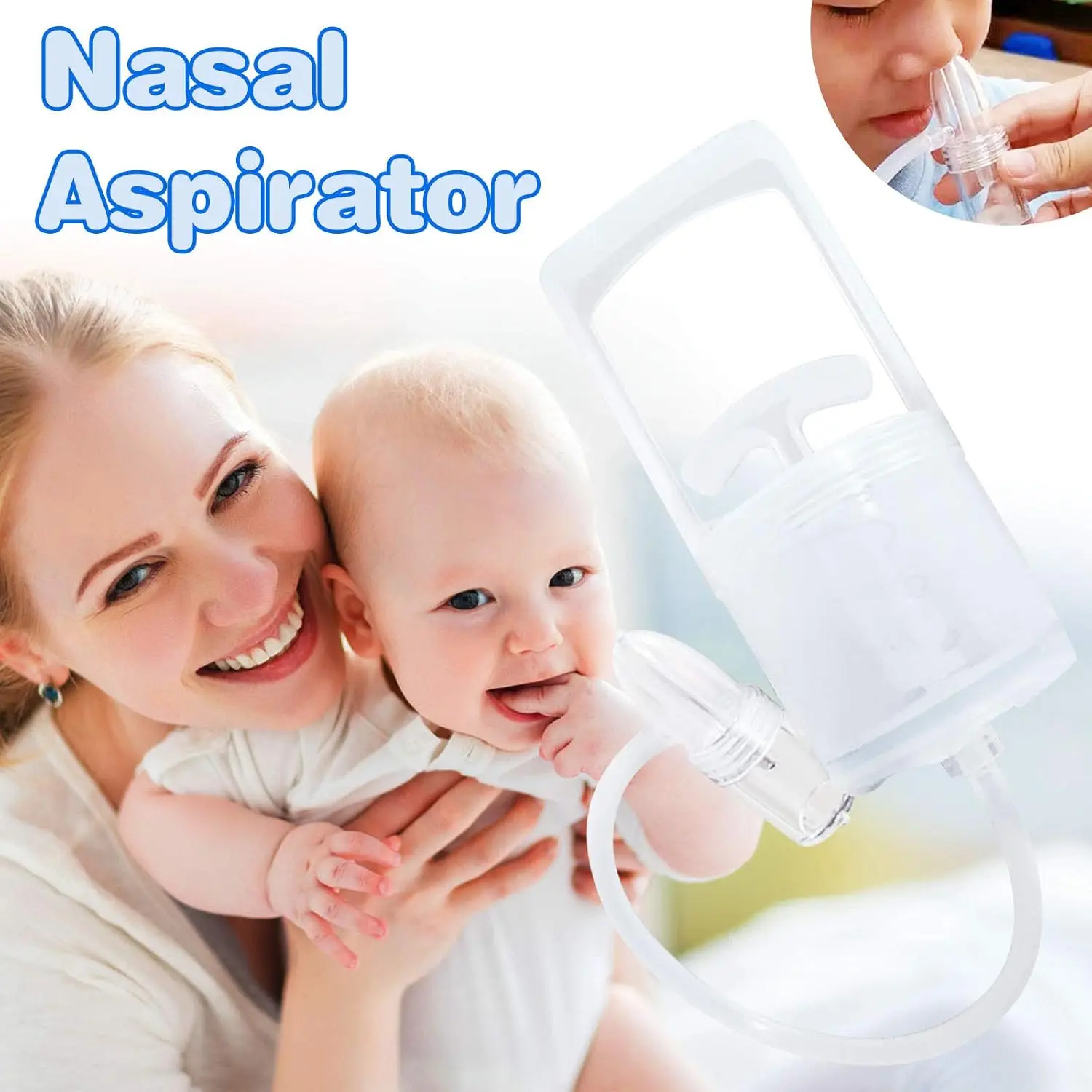Baby Nasal Aspirator Professional Syringe Nasal Irrigator Clear Clogged Passages&Boogers Baby Nose Washing forChildren Care Tool