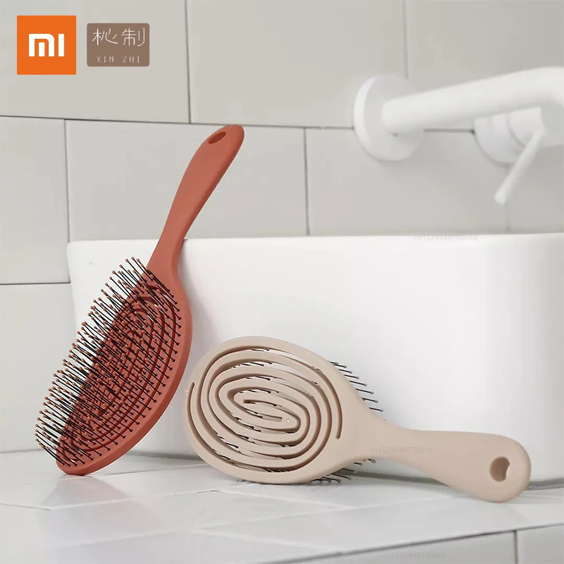 Расческа для волос xiaomi Youpin Xinzhi расслабляющая эластичная массажная портативная