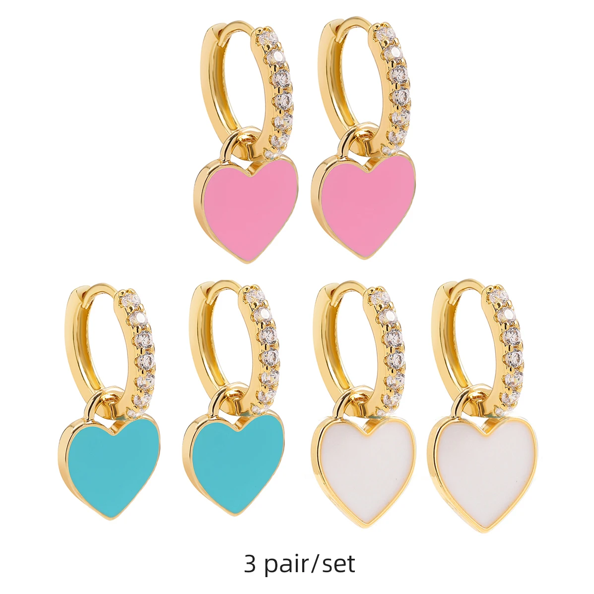 3 Paia Orecchini A Cerchio Con Perline Colorate Boho: Gioielli Etnici Fatti A Mano Per Donna