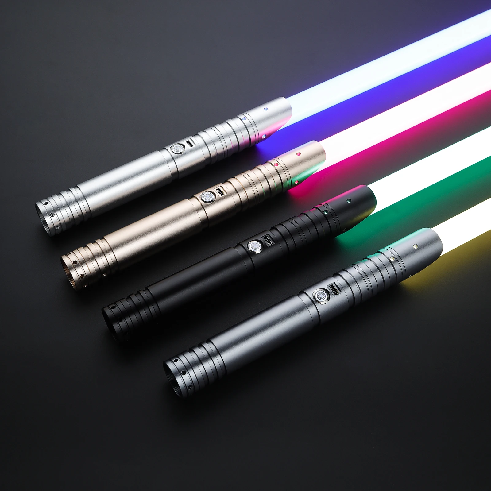 

PunkSaber Lightsaber Neopixel Jedi Laser Sword Heavy Dueling Sensitive Smooth Infinite Changing Hitting Sound Light Saber Toys