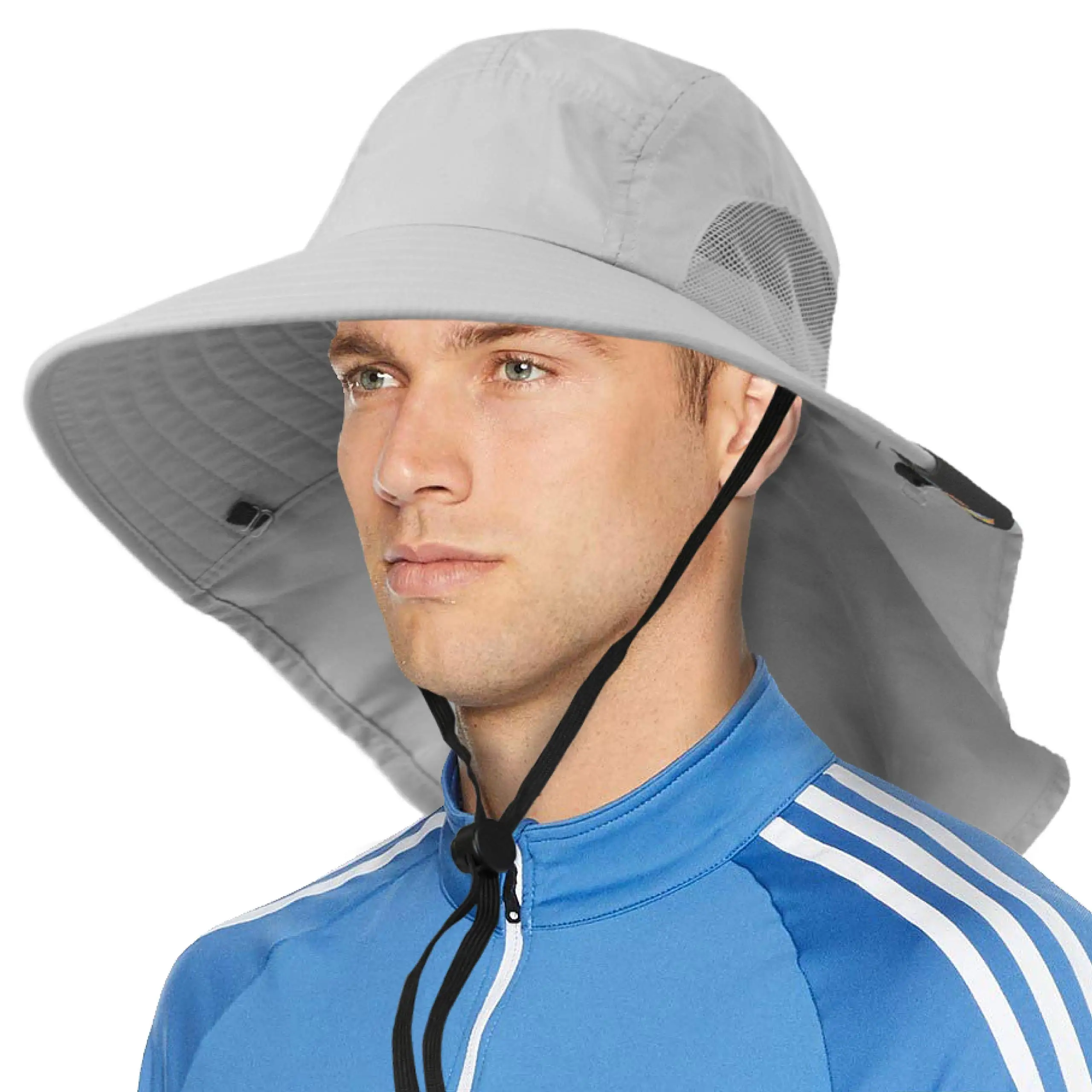 Sun Hat Sun Protection Hat Summer Sun Hat Women Men UV Protection Bucket Hats With Neck Flap Outdoor Large Wide Brime Men's Panama Fishing Hiking Hat