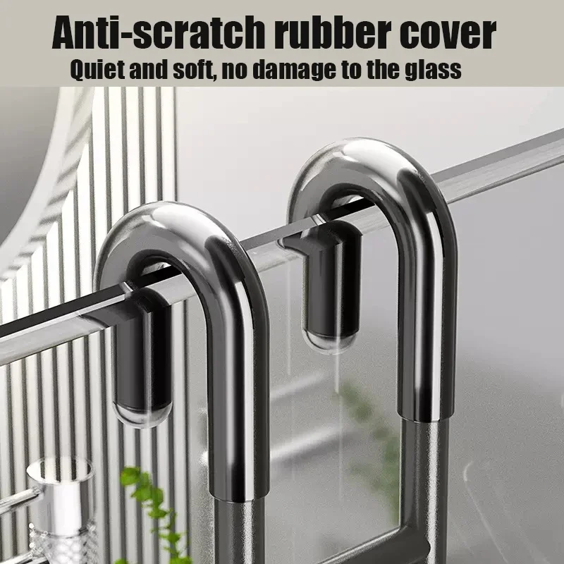 Towel Rack Stainless Steel Over Glass Shower Door