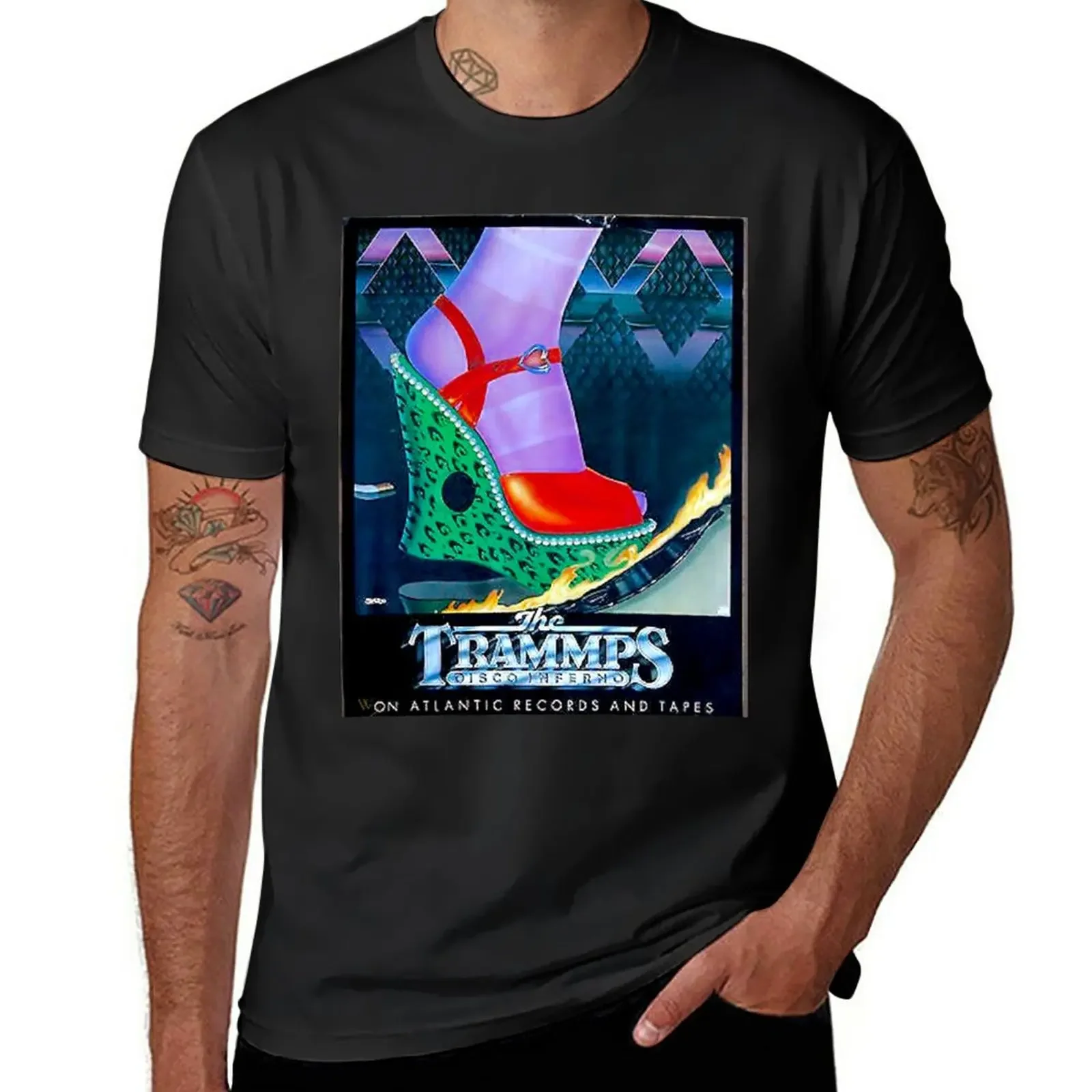 

the Trammps disco inferno T-Shirt graphics plain boys whites fruit of the loom mens t shirts