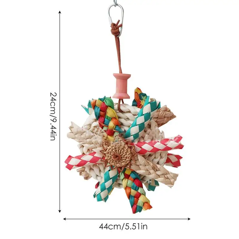 

Parrot Foraging Toy Cockatiel Toy Budgie Toys With Metal Hook Colorful Foraging Toys For Parakeets Parakeet Shredding Toys