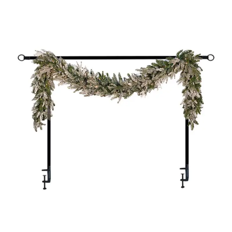 Over The Table Rod Stand With Clamps Adjustable 13''-42'' Tall 29"-98" Length Black Table Arch Hanging For Wedding Birthday