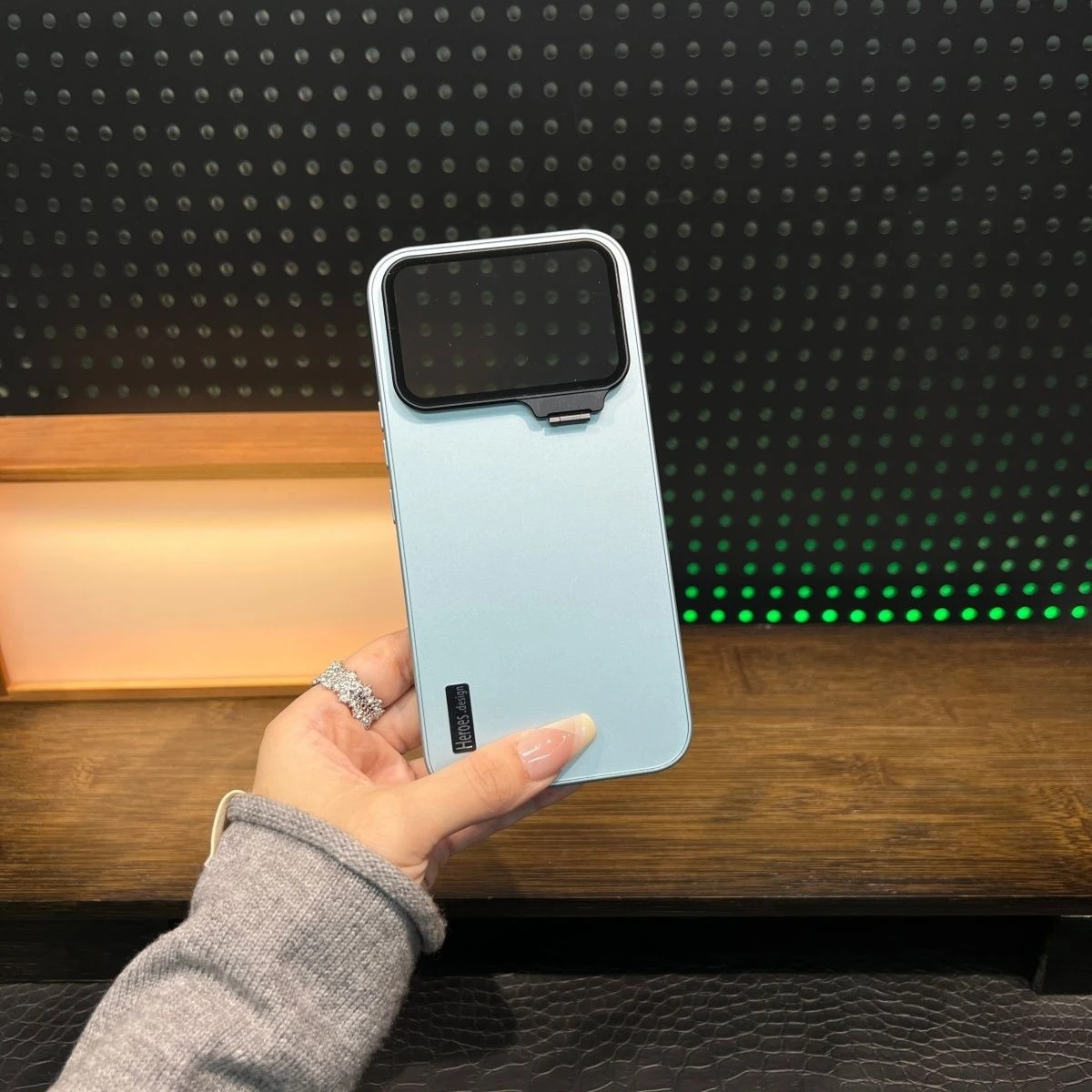 Ultra Thin Frosted Full Cover Lens Bracket PC Anti-drop Case