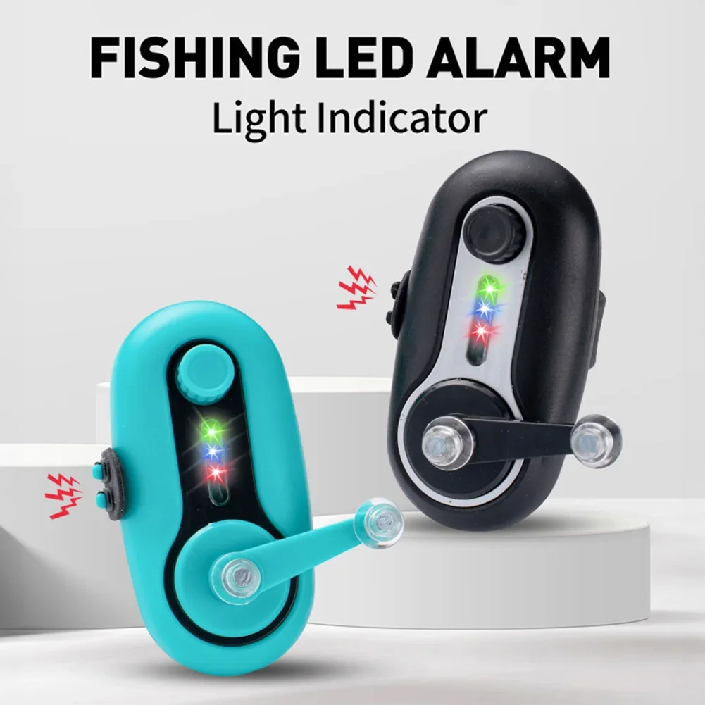 1Pc Fishing Alarm Indicator Fish Bite Alarm Sea Rod Sound Light Alarm with LED Lights Fishing Alert for Fishing Accessories
