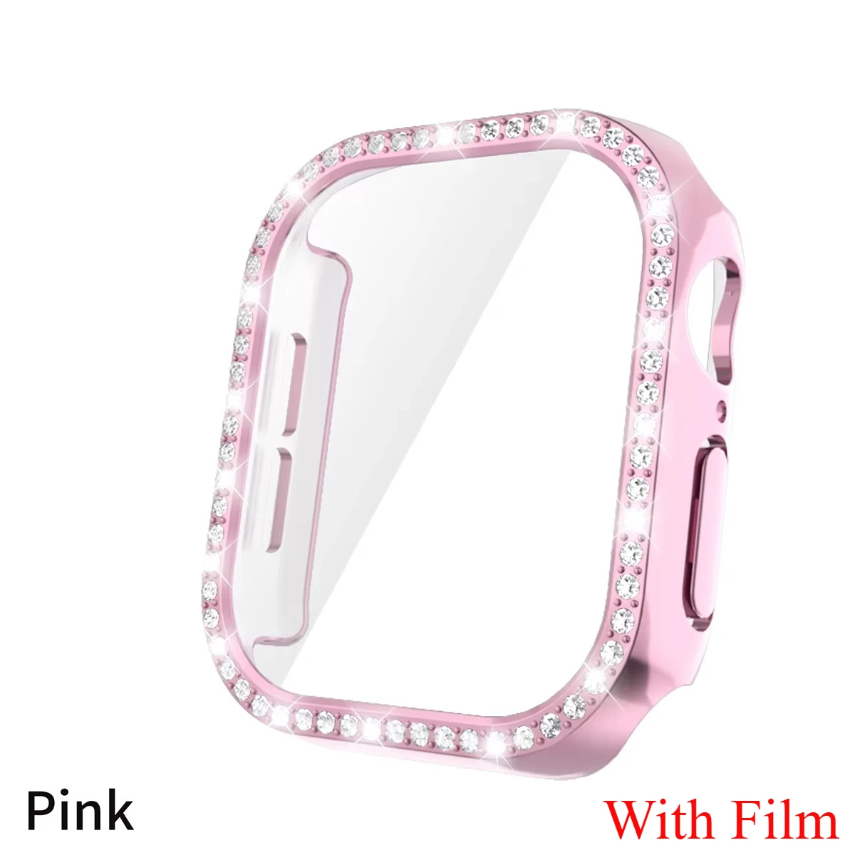 Diamond Glass Apple Watch Bling Bumper Protector Case