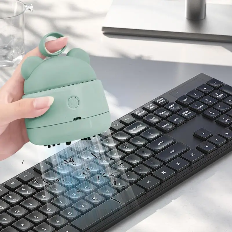 Desktop Vacuum Cleaner Portable Table Dust Vaccum Cleaner Crumbs Table Dust Vaccum Cute & Stylish With Silicone Handle -Speed