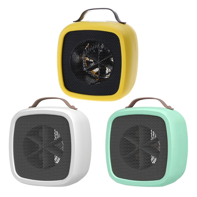 

W8KC Small Space Heater Electric Portable Heater Fan for Home Office Ceramic Fan Heaters with Adjustable Thermostat, 500W