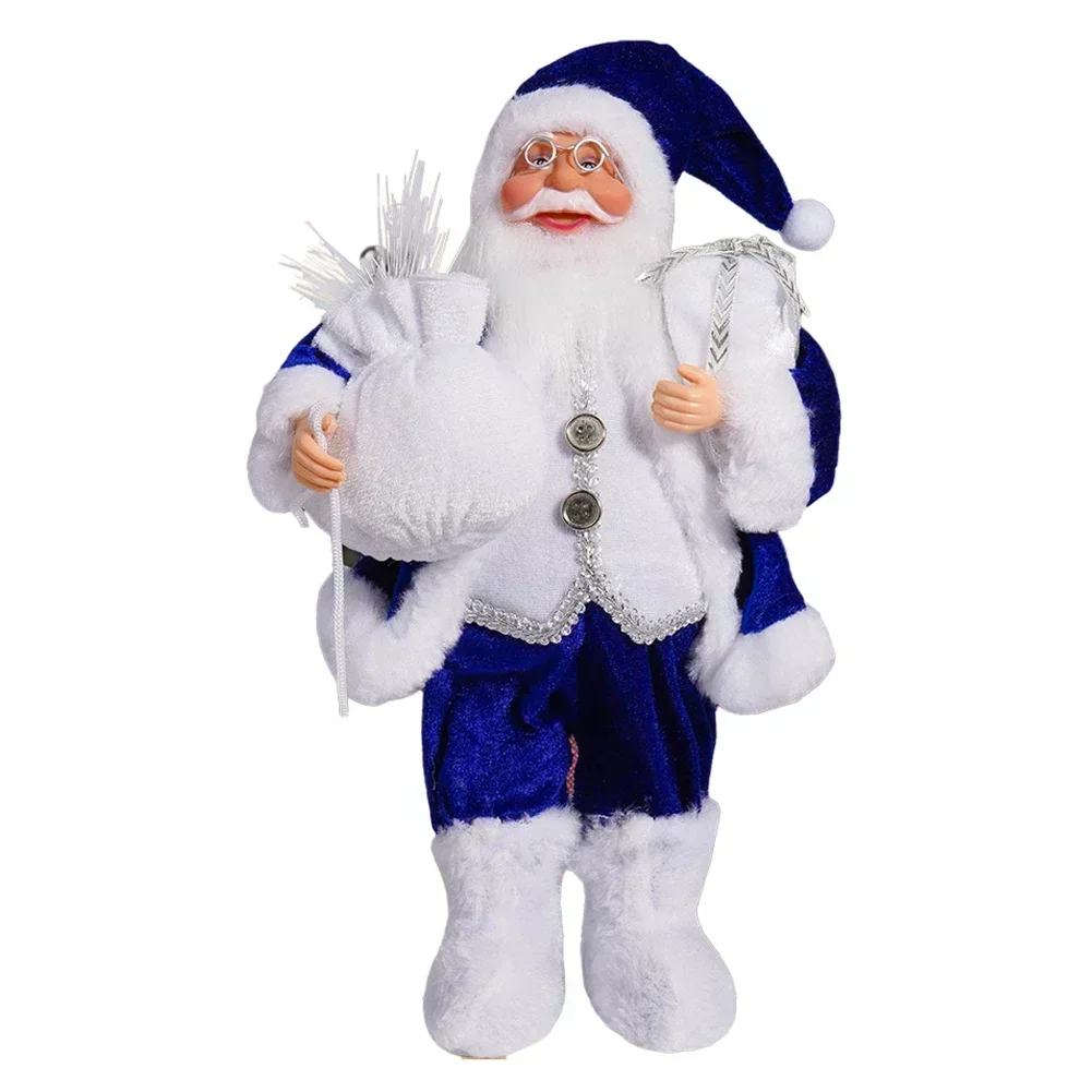 thumbnail image 1 of Figuras de Papá Noel Muñeca de Navidad Papá Noel sentado Decoración para la chimenea de la habitación No solo práctico sino también delicado, agregando, 1 of 5