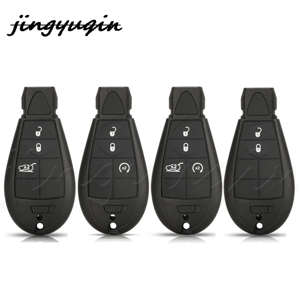 

Jingyuqin 10 шт. 2/3/4 кнопки дистанционный Автомобильный ключ оболочка чехол для Dodge джип RAM Cherokee Sport KL Chrysler Town & Country