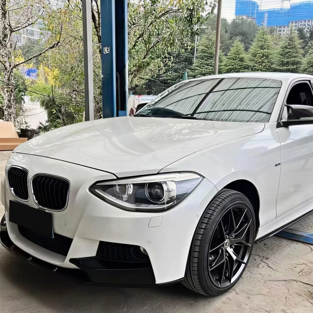 BMW 1 시리즈 F20 F21 M-Sport 2015-2019 프론트 범퍼 립 턱 보호대 자동차 튜닝 액세서리 에어댐 외부 부품 개조