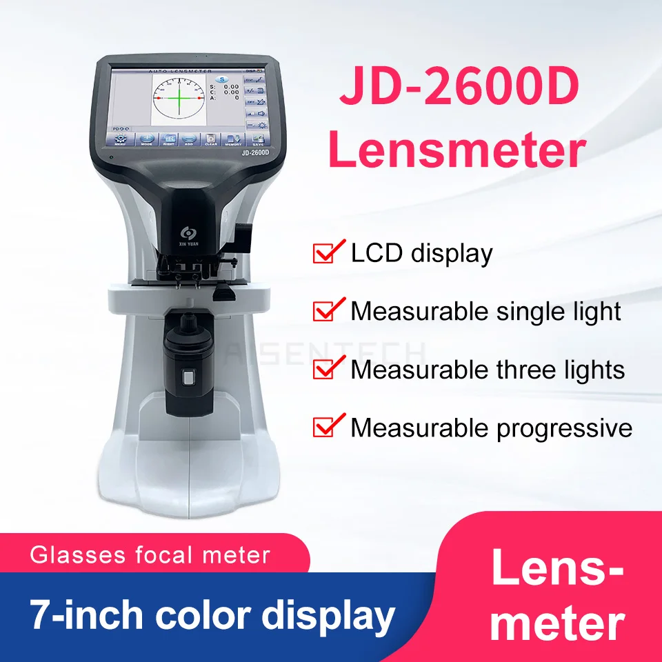 Glasses processing equipment new edge 2600D focus meter checked mirror mirror test lens degree number scattered
