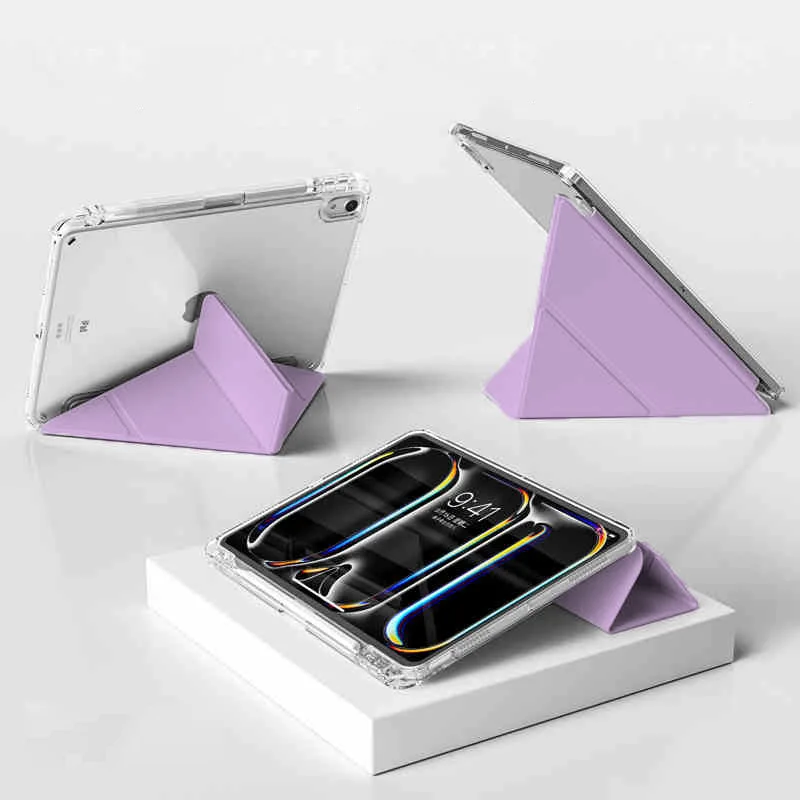 Sleek Y Flip Tablet Case with Pencil Holder and Multi-Device Compatibility