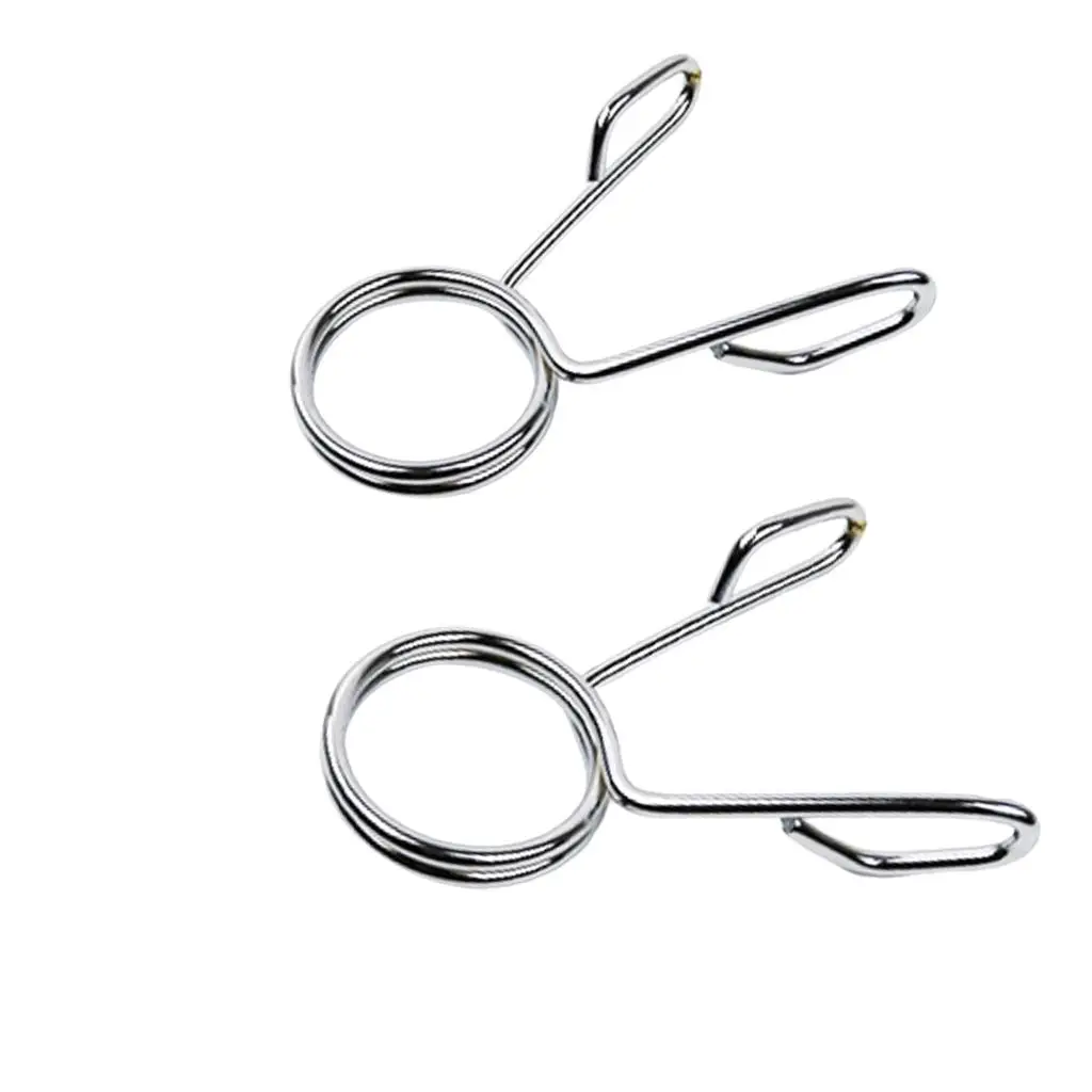 Steel Barbell Spring Clip Dumbbell Bar Collar Accessories 2x weight lifting accessories