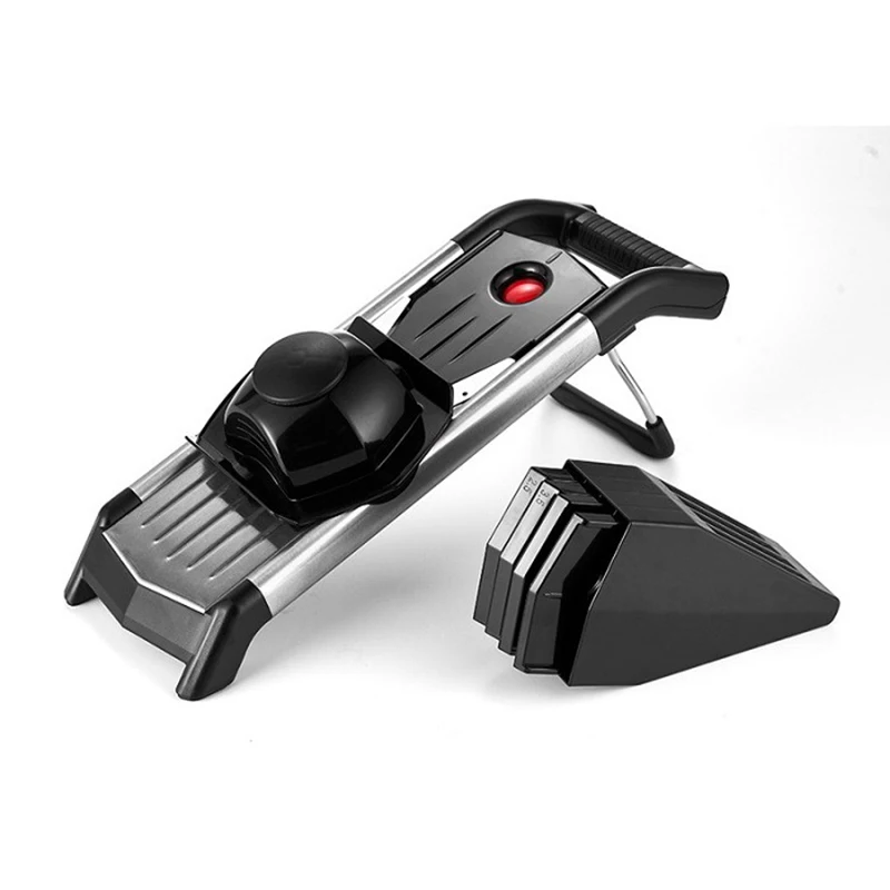 Multifunctional V Shape Slicer Stainless Steel Slice Chopper Fruit & Vegetable Cutter with 5 Blades kitchen Tool