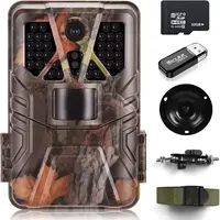 Outdoor Wildlife Infrared Camera 36MP 4k Trail Night Vision 0.2s Motion Activated Waterproof Garden Wildlife Trap Wide Angle Cam 1