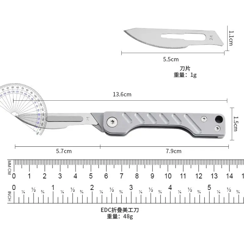 새로운 EDC 아트 나이프 접이식 나이프 열쇠고리 미니 휴대용 분리형 익스프레스 배송 분리형 다기능 아웃도어 나이프