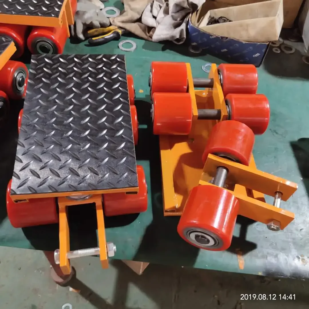 18T Rubber Wheel Steering Truck, Ground Cattle, Heavy Equipment Shifter, Silent, 180 Degree Industrial Use