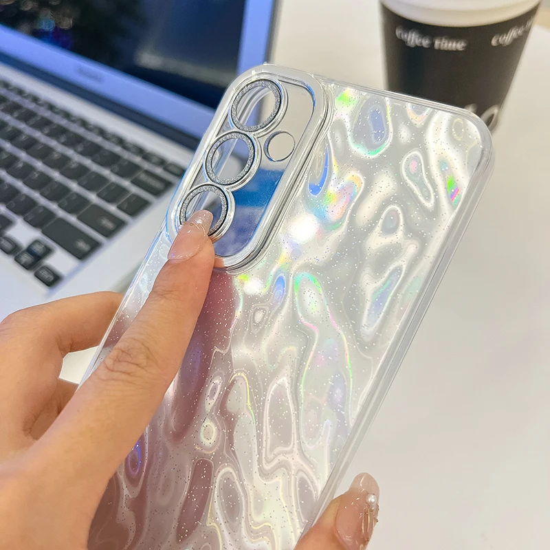 Luxury Shiny Electroplated Glitter Phone Case with Full Camera Protection