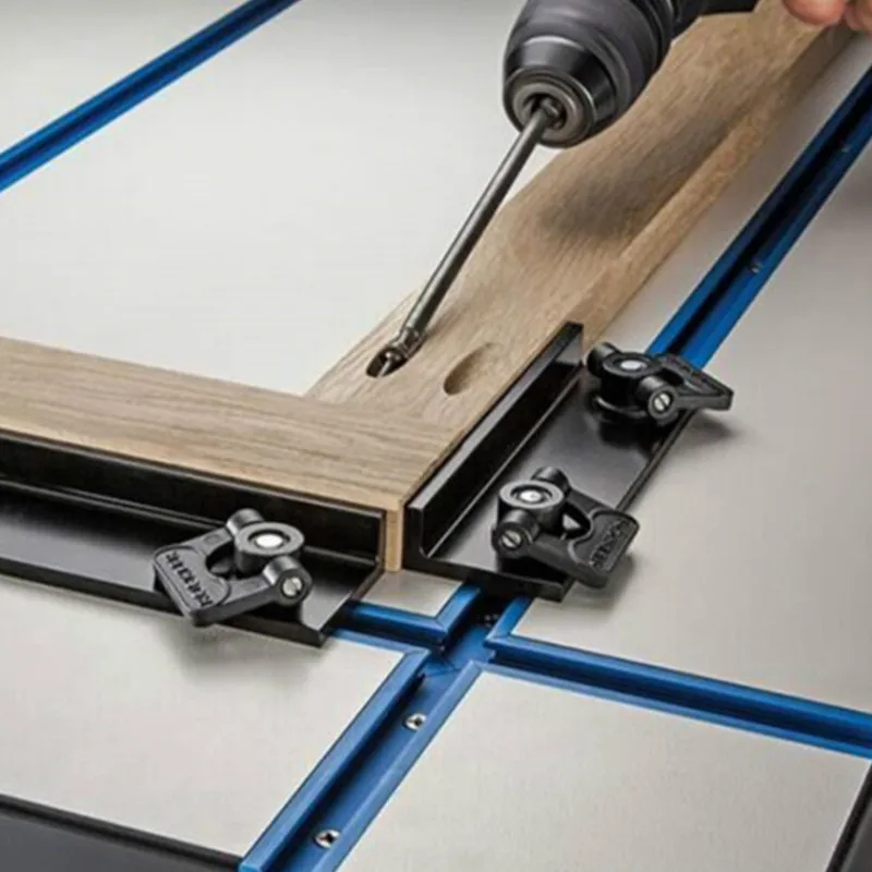 Rockler T-Track Stop Kit (4 Pack) - Aluminum Clamps For Woodworking, 5/8" Tall - View #8