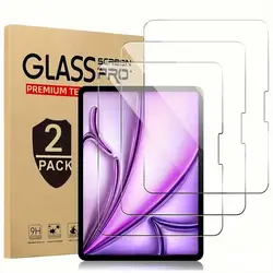 Premium Tempered Glass Screen Protector Set for iPad Air - High Definition Film, Pack of 2 (Air 11 M3 2025)