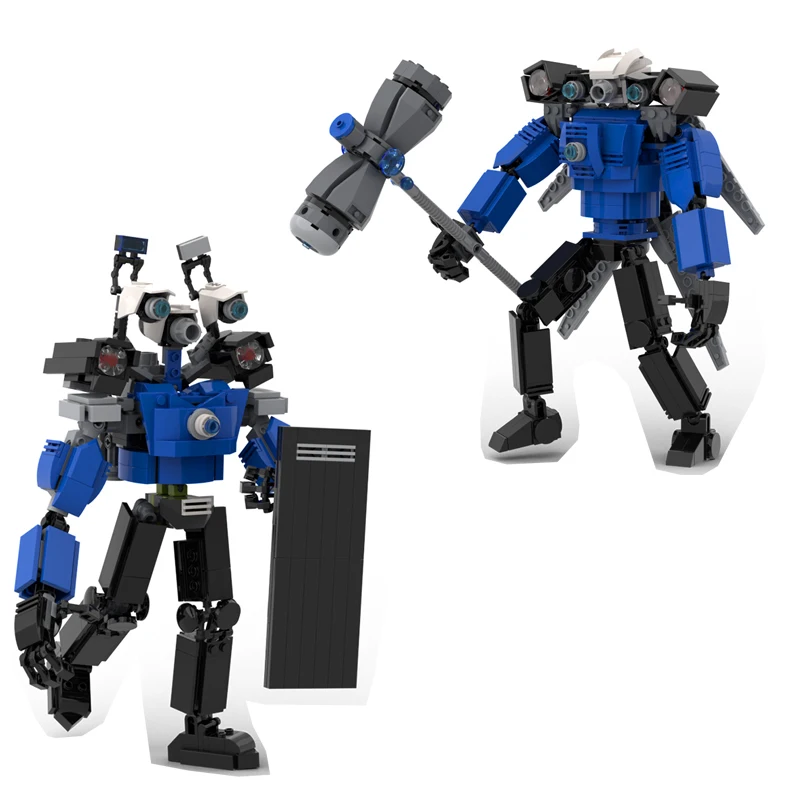 Skibidi Toilet Giant Titan Cameraman Personaggi Animati Building Brick Set Toys Kids Christmas Gifts Building Blocks