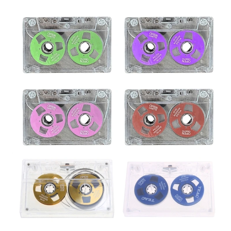 Double-sided Color Housing Empty Tape Metal Cassette Blank Tape Can Record 50 Minutes Professional Blank Cassette