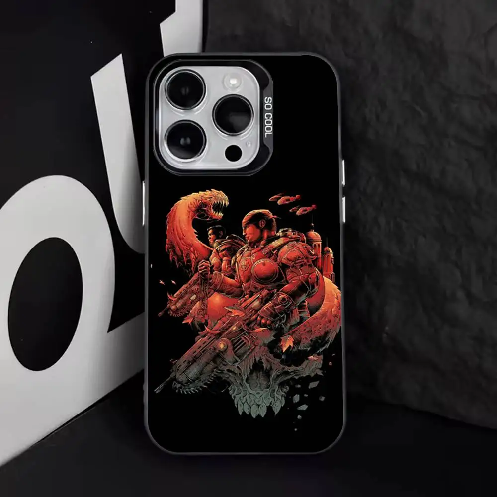 Black Matte Shockproof Gamer Phone Case