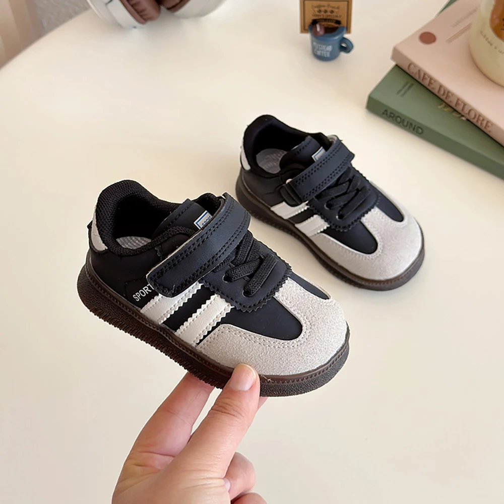 PU Leather Children Sport Shoes Ergonomics Anti-slippery Boy's Girl's Sneakers Trend Fashion Infant Baby Kids Sneakers 6