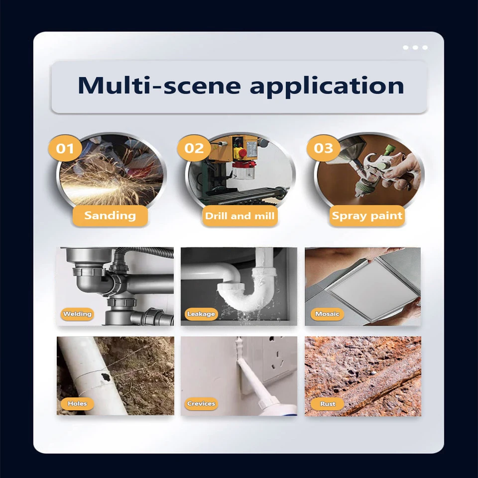 High-Strength Heat-Resistant Cold Welding Metal Repair Adhesive