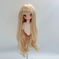 1/3 1/4 1/6 Bjd Doll Wig Accessories Dark Borwn Long Curly Wig for 60cm Doll Girls DIY Toys 2