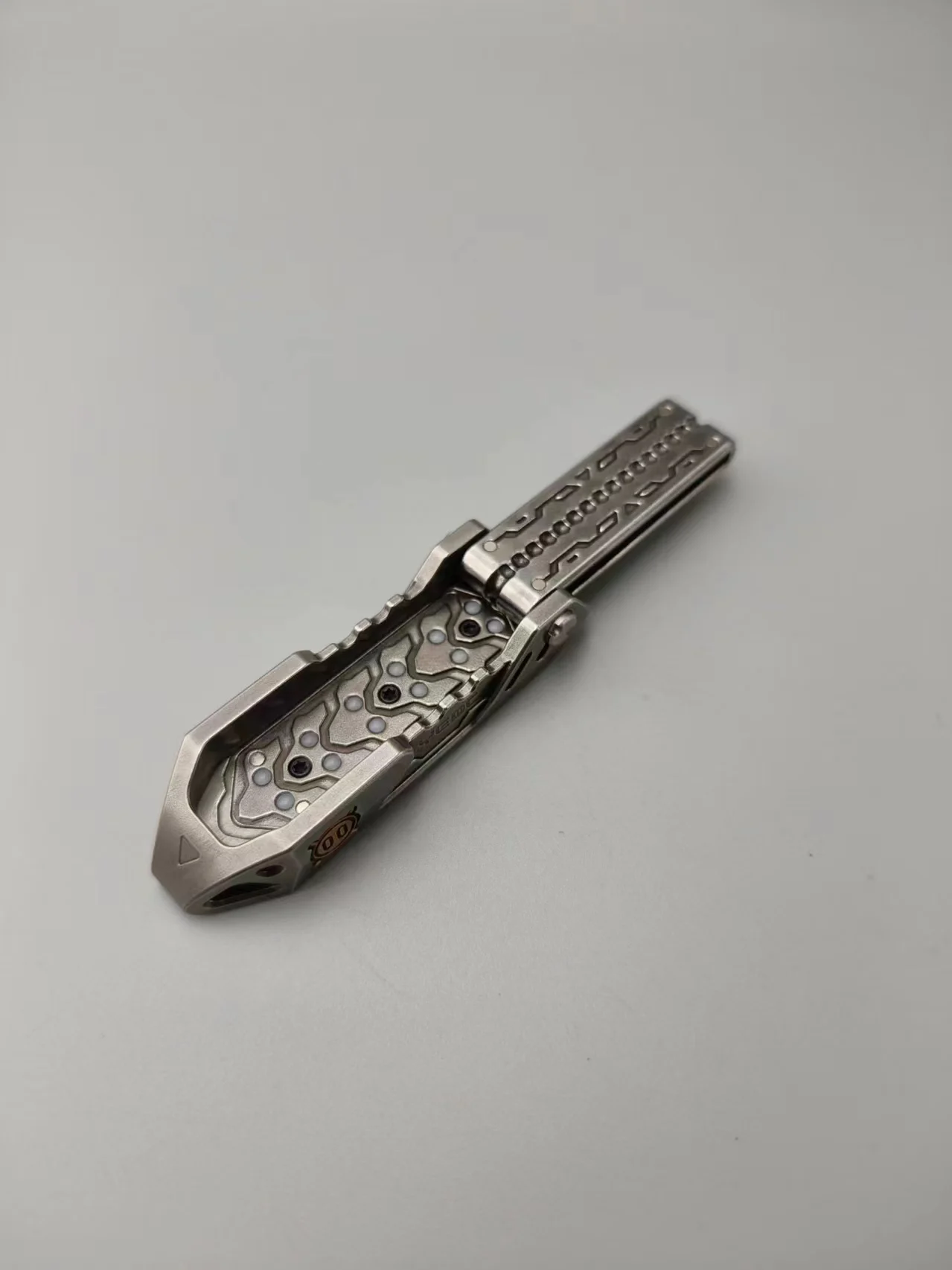 Yedc-メカニカルフィジェットスライダーかみそり、edc減圧玩具