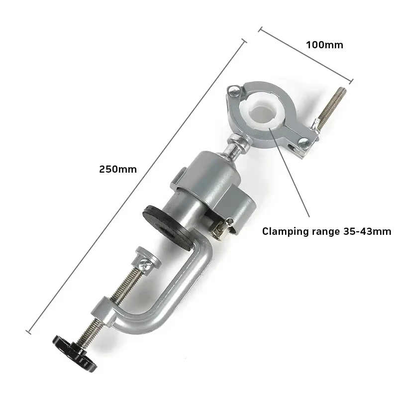 360&deg;Table Swivel Vise Woodworking Grinder Tool Accessory Electric Drill Stand Holder Aluminium Alloy Bracket Table Vise