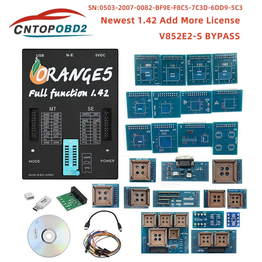 

Программатор Newesr V1.42 Orange5 V1.38 для полной активации всех лицензий, программатор блока управления, устройство активации с полной авторизацией