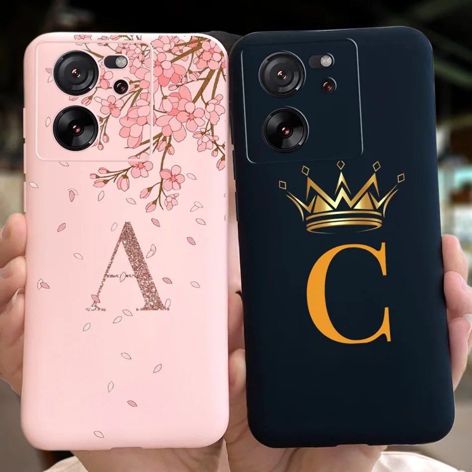 Per Xiaomi 13 T Case Xiaomi 13 T Pro 2023 Fashion Letter Soft Silicone Tpu Cover Posteriore Custodie Per Telefono Per Xiaomi 13 T Pro 5G Mi13T 13 T