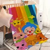 warm Cartoon soft plush Cute blanket suitable for sofa living P-Plim room office baby bedroom travel Plim gift Flannel 1