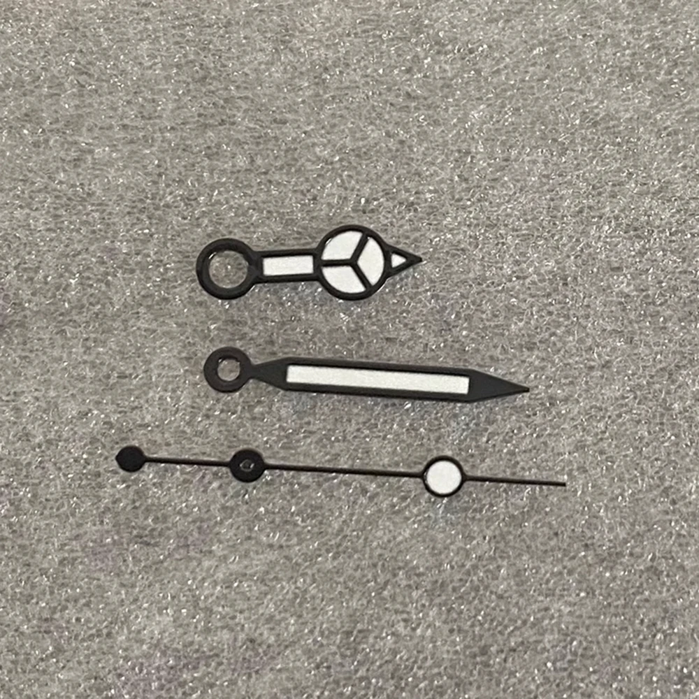 

Black White Pointers Green Luminous Watch Hands for NH35/NH36/4R/7S Movement, 7.75mm 12mm 12.5mm NH35 Hands
