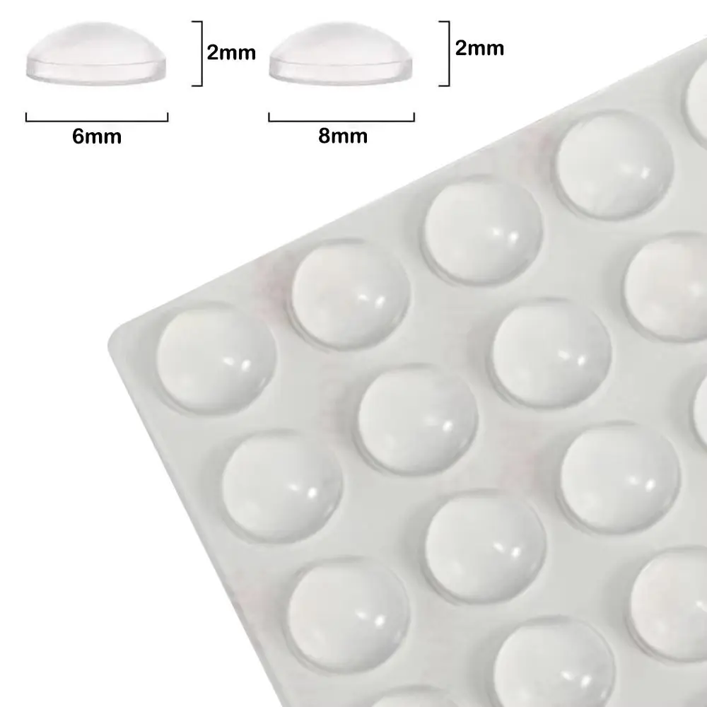 Clear Silicone Door Stopper Round Furniture Pads