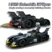 Super Heroes Series Batmobile Building Blocks 1989 Classic Bat Chariot Car Model Bricks Toys For Children Boys Christmas Gifts 2