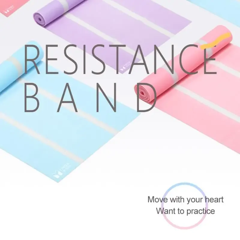 Yoga Elastic Resistance Bands Fitness Equipment Legs Slimming Tension Band