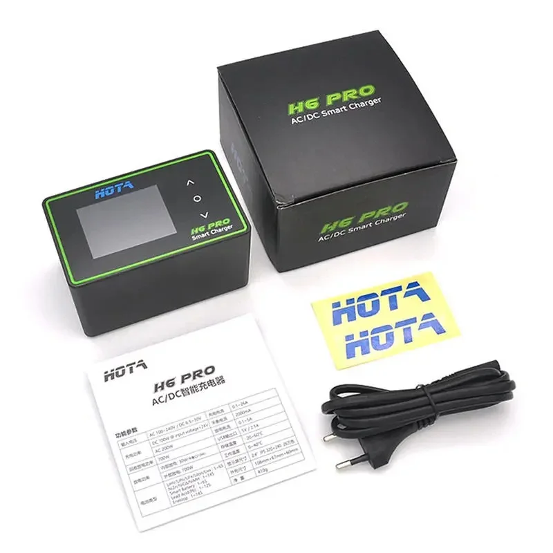 HOTA H6 Pro DUO AC 200 Вт DC 700 Вт 26A Балансное зарядное устройство для литиевой батареи 1-6S RC Автомобиль Альпинистский автомобиль RC Модель