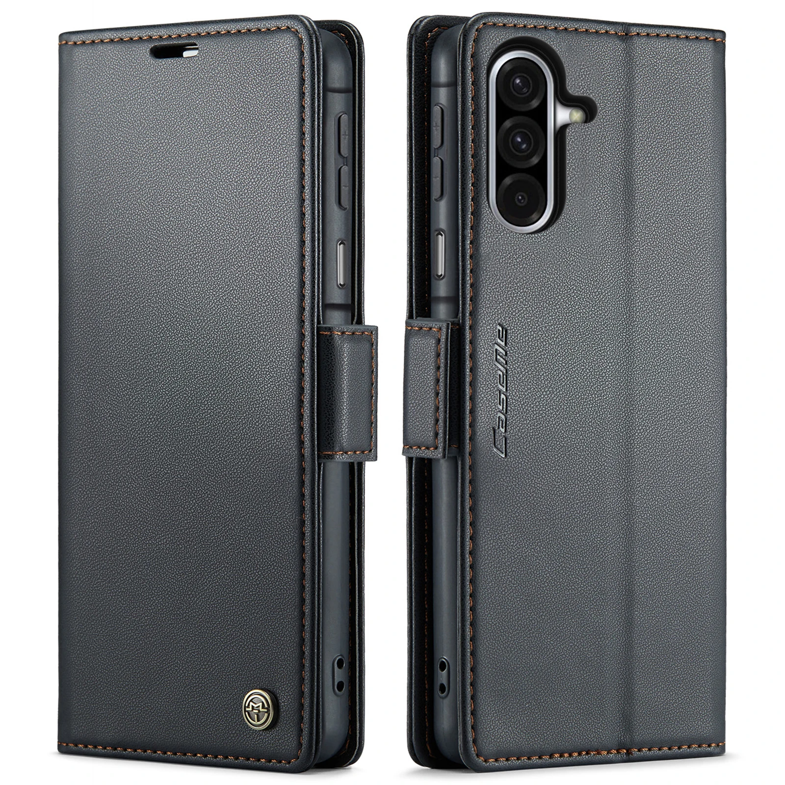 Deluxe PU Leather Wallet Flip Case with Card Slots and Stand Feature