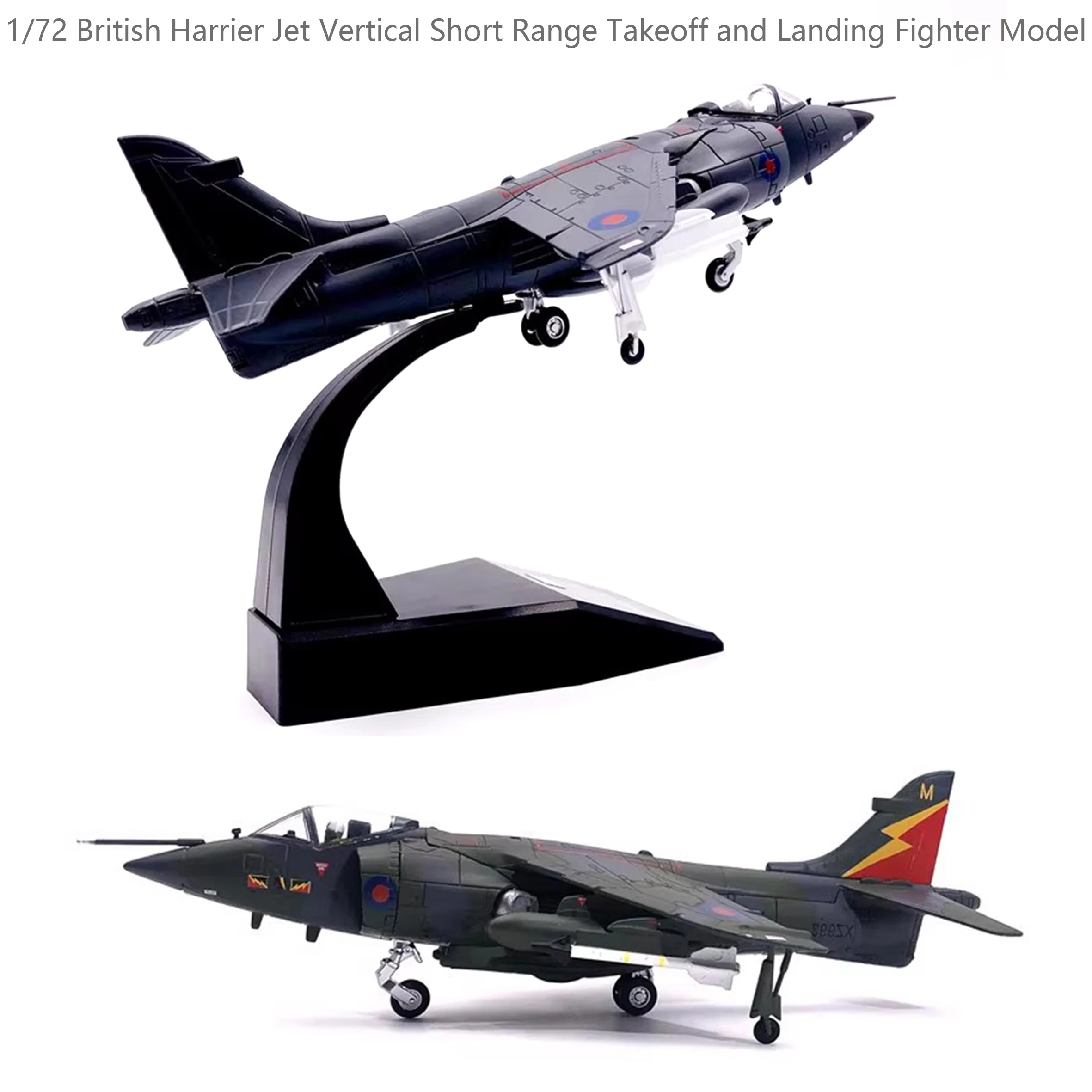 

1/72 British Harrier Jet Vertical Short Range Takeoff and Landing Fighter Model AV-8B Alloy finished product collection model