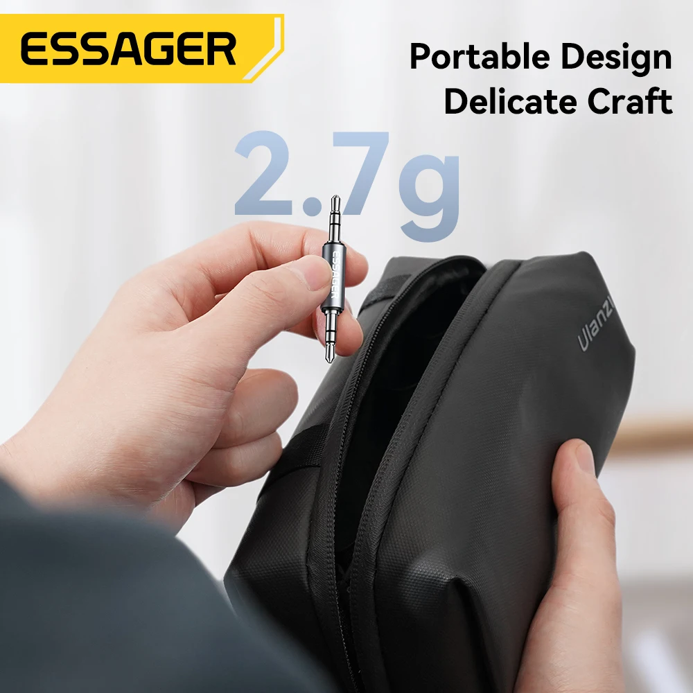 Essager 3.5mm Male to Male Jack Audio Adapter For Mobile Phone Headphone Car MP3 Speaker Laptops Tablets Stereo Jack Connector