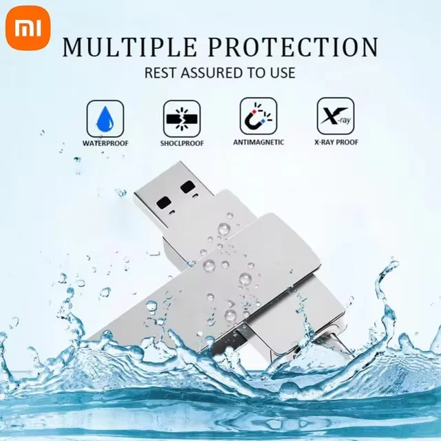 Xiaomi 16TB USB 3.2 Flash Drive | High-Speed Waterproof Metal Pendrive Large Capacity Storage for PC & Laptop 4