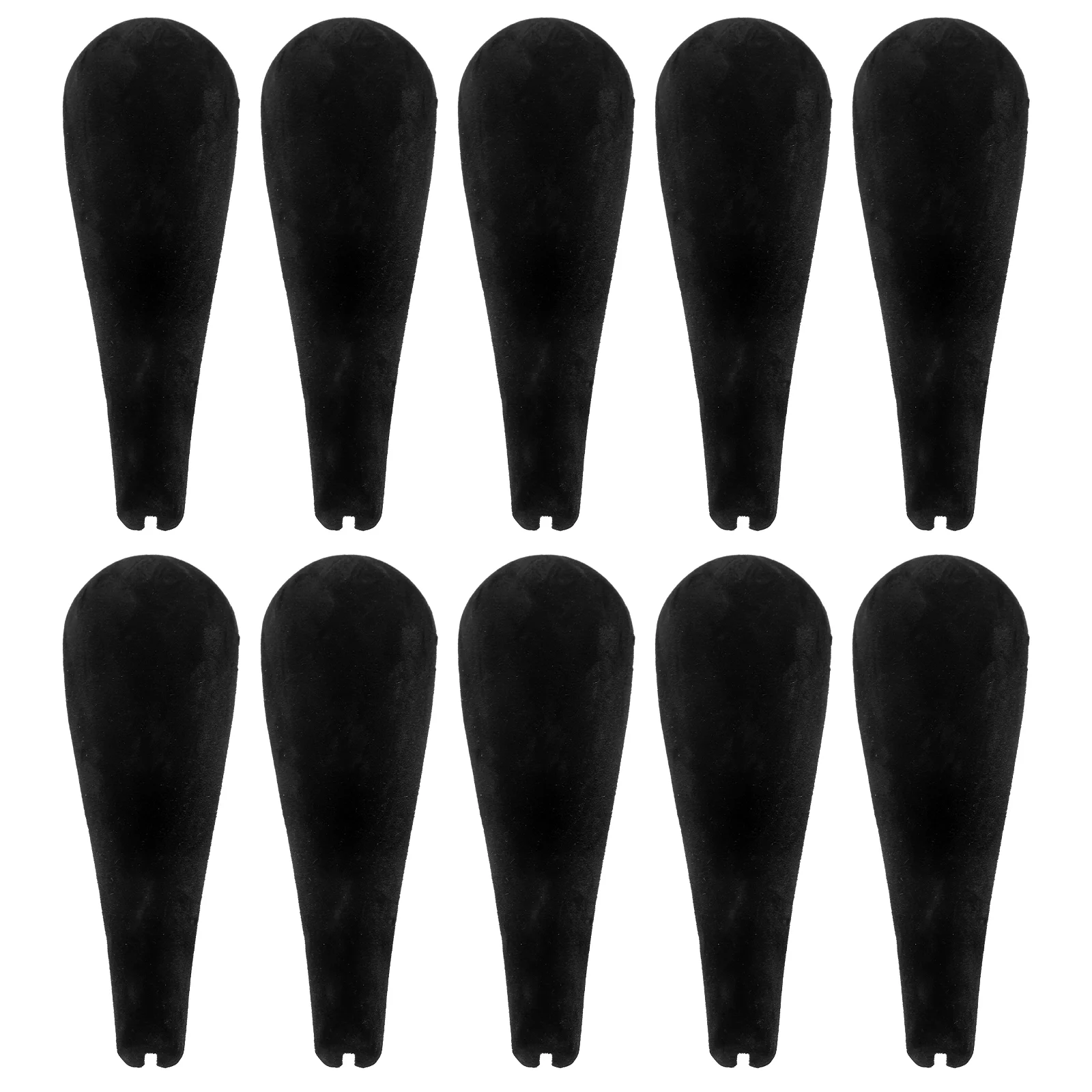 

10 Pcs Hanger Shoulder Rest Flocking Pads Clothes Hangers Forms Non-skid Clothing Wide