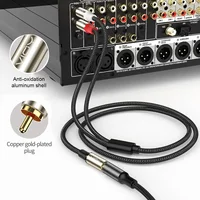 RCA Splitter Cable RCA Male To 2 RCA Male Subwoofer Audio Cable RCA Y-Splitter Extension Cord for TV DVD Amplifier AV HDTV Etc - Image 2