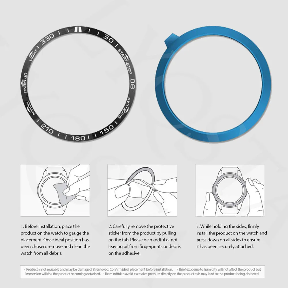 Elegant Metal Bezel Ring Case for Smartwatch Enhancement